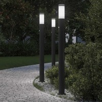 Pollerleuchten Mit Sensor 3Er 110 Cm Edelstahl IP44 Pollerleuchte Pollerleuchten