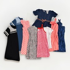 Girls Size 6 6X Lot of 9 Summer Dresses Rompers Nike Tee Dress Set Casual