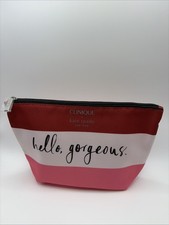 Clinique X Kate Spade Hello Gorgeous Make-Up Bag Red White Pink