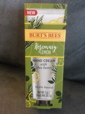 BURT'S BEES ROSEMARY LEMON HAND CREAM W/ SHEA BUTTER 1 OZ - READ DESCRIPTION