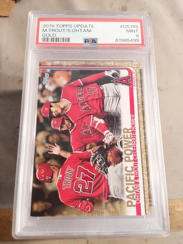 Mike Trout / Shohei Ohtani [Gold] #US189 2019 Topps Update card