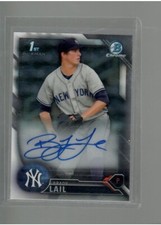 BRADY LAIL ROOKIE AUTO  2016 BOWMAN BASEBALL