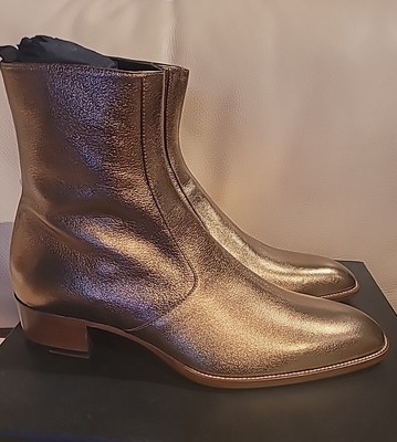 ysl metallic boots