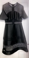 Three floor dress black size 10 brand new