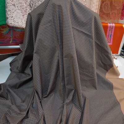 Italian top designer authentic cotton poplin fabric Geometric Panel Defect