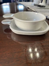 Vintage Corning Ware P-150-B Grab It Bowl & P-185-B Grab It Plate