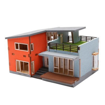 Youngmodeler Hobby Wooden Model Kit   Sleek & Stylish Modern House DIY Model