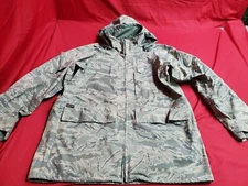 USAF ABU Tiger Stripe Military Goretex APECS Jacket Parka Medium Regular USED