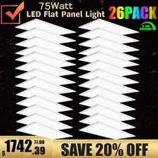 2X4FT LED Flat Panel Light 8400LM 75W 5000K Dimmable Drop Ceiling Office Lights