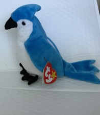 Ty Rocket The Blue Jay Beanie Baby Plush Toy
