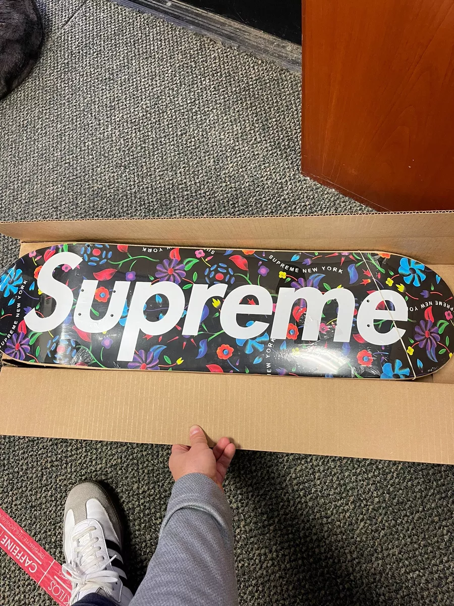 Supreme AirBrush Floral Logo SkateBoard Deck