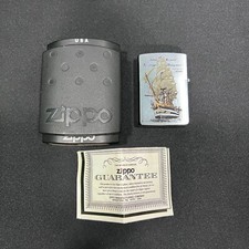 ZIPPO ACCENDINO LIGHTER NAVE SCUOLA AMERIGO VESPUCCI SATIN CHROME MADE IN USA