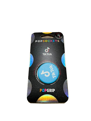 Pop Sockets TIK-TOK Edition Pop-Grip Swappable Top Cell Phone