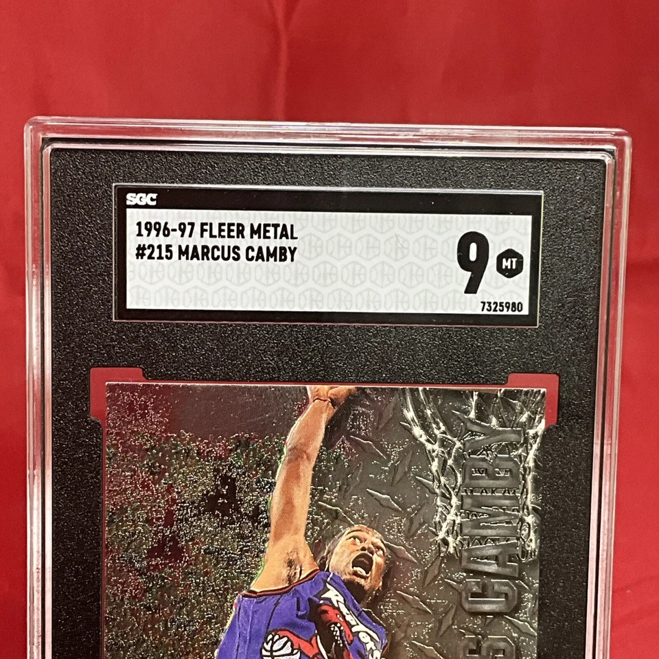 Marcus Camby 96-97 Fleer Metal rare precious ROOKIE CARD SGC 9 Low POP! - Image 4 of 4