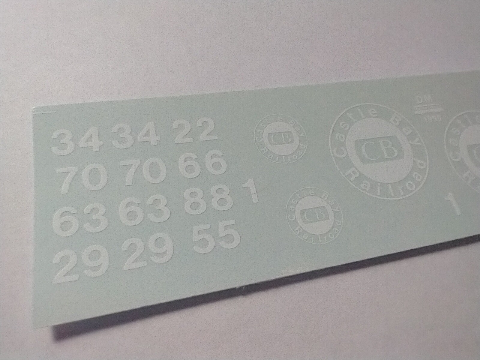 DM Custom Decals HO Scale "Castle Bay Railroad" 1990 TS eBay