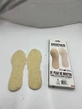 Moneysworth & Best Sheepskin Replacement Insoles Pure Lamb's Wool Trimmable