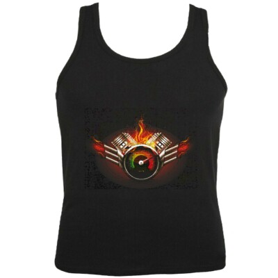 Tank Top TACHOMETER ZYLINDER AUSPUFF V8 BIG BLOCK HOT ROD US CAR MUCLE CAR V8
