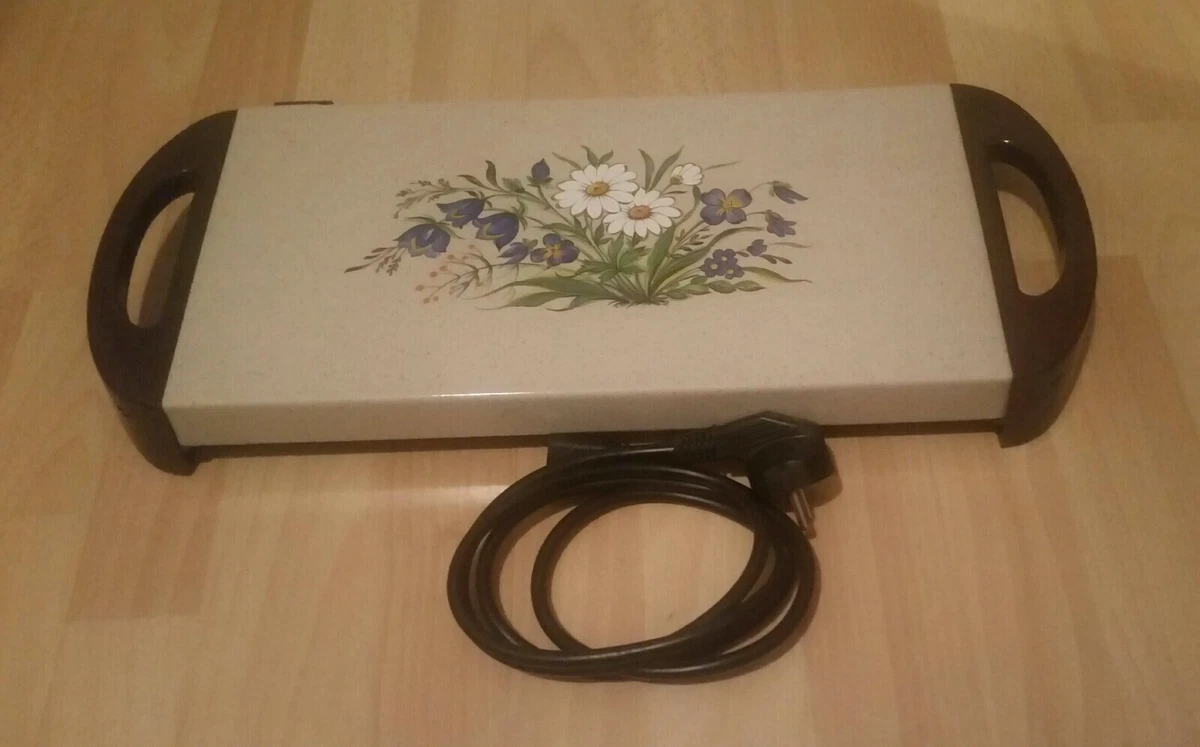 Chauffe plat électrique JEMA décor voitures Belle Epoque 1900