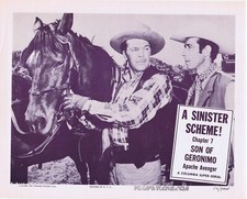 SON OF GERONIMO Original Lobby Card 3 Clayton Moore Chapter 7 Columbia Serial