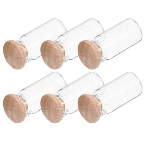 6 Pcs Mini-Lebensmittelflaschen Mini- - Miniglas Einmachgläser - Bild 6 von 12