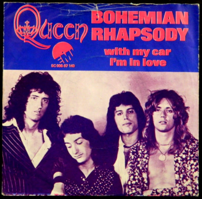 QUEEN  7''     Bohemian Rhapsody   1975  Div.Cover   aus Holland  RAR