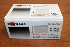 Spotnails 16540 2-1/2" 16 ga Straight Brads Finish Nails 5,000 / Box