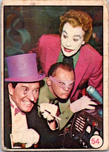 1966 OPC Batman Bat Laffs #54 The Penguin, the Riddler and the Joker