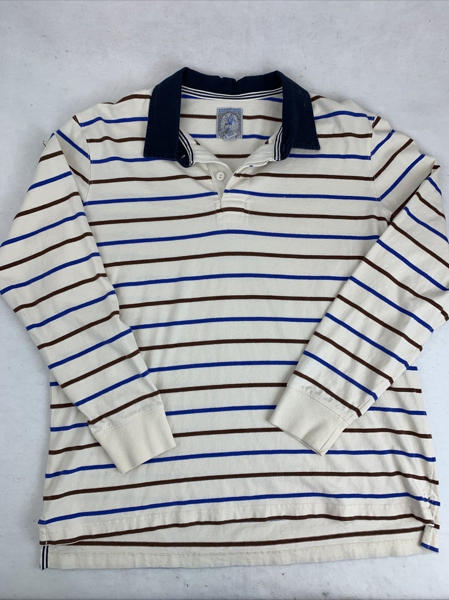 Lands' End Authentic Rugby XL ラガーシャツ NWT Lands' End Men's Rugby Shirt Heavy Duty Long Sleeve Polo