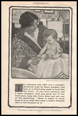 1901 Ivory Soap Jessie Wilcox Smith Art Procter & Gamble Cincinnati Print Ad
