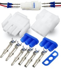 TE/AMP 3 Pin Splash Proof Seals Mate N Lok Electrical Wiring Connector 14-20 GA