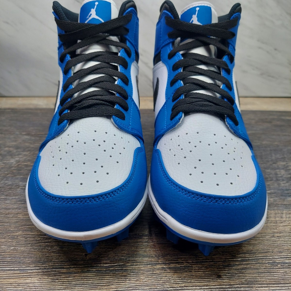 Nike Air Jordan 1 Mid TD Football Cleats Game Royal Blue Nike Air Jordan 1 Mid TD Football Cleats Game Royal Blue