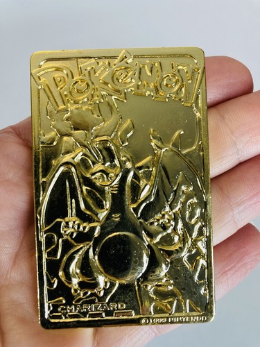 1999 Charizard BK Pokemon 24K Gold Plated Trading Card In Case EBay