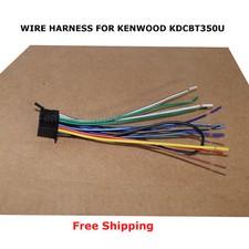 NEW WIRE HARNESS FOR KENWOOD KDCBT350U KDC-BT350U Extra Long Ground - 12"