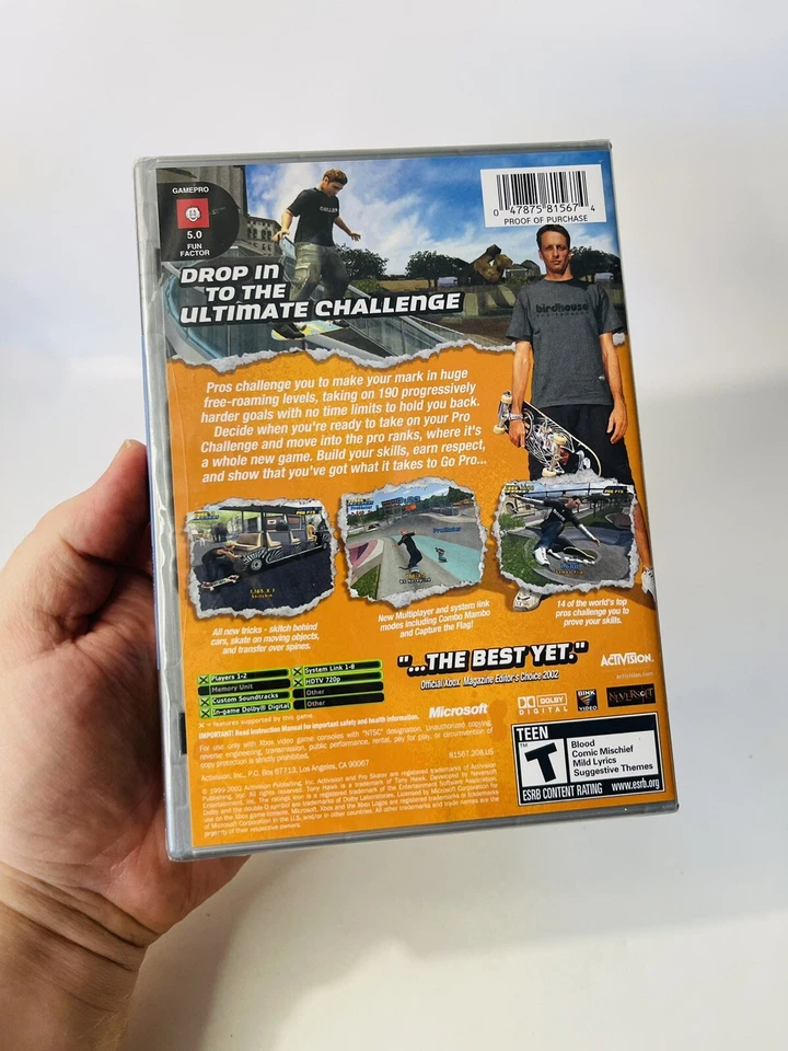 Original Xbox Tony Hawks Pro Skater 4 Platinum Hits Complete NEW SEALED RARE - Image 3 of 4