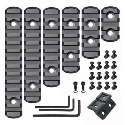 CG GEARS Picatinny Rail 3,5,7,9,11,13Slot for Mlok, Polymer Rails Section Plu...