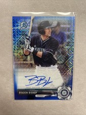 2017 Bowman Chrome Prospects Braden Bishop RC Mojo Blue Refractor /150 CPA-BBI