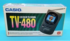 NUOVO Vintage Casio TV-480 LCD Analogico Televisore a Colori Schermo 2.2" Portatile Mini