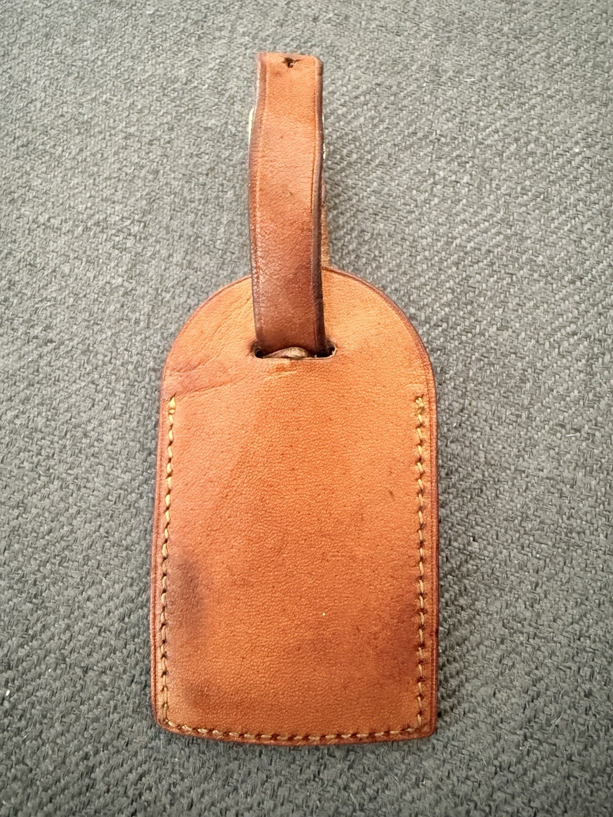 Louis Vuitton Brown Leather Luggage Tag thumbnail 2