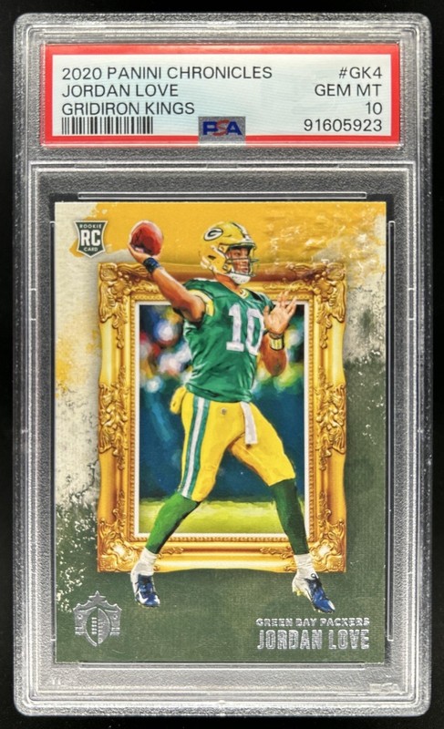 2020 Chronicles Jordan Love Gridiron Kings RC Rookie #GK-4 Packers PSA 10