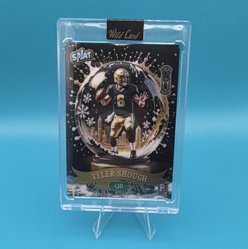 🔥2025 Wild Card Splat Tyler Shough Rookie Color Match TRUE 1/1 Football ...