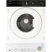 Sharp Integrated Washing Machine 7kg 1400rpm A rated - ES-NIH714BWA-EN