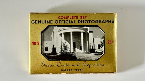 RARE FAIR PARK 1936 DALLAS TEXAS CENTENNIAL EXPOSITION SOUVENIR – COMPLETE SET