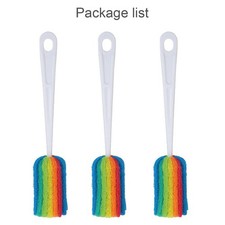 3PCS Cleaning Brush Bottle Scrubbers Sponge Cleaner for Coffee Glasses Washing