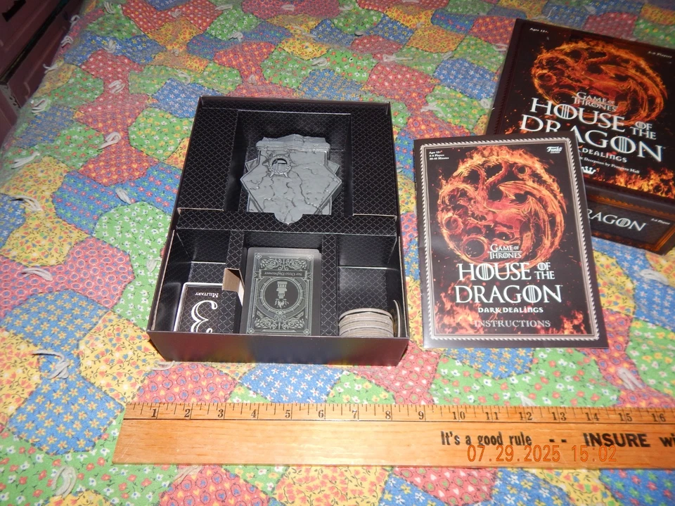 Game of Thrones House of the Dragon Dark Dealings card game from Funko & HBO - Image 3 of 3