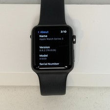 Apple Watch Series 3 42mm Black Sport Band - ...