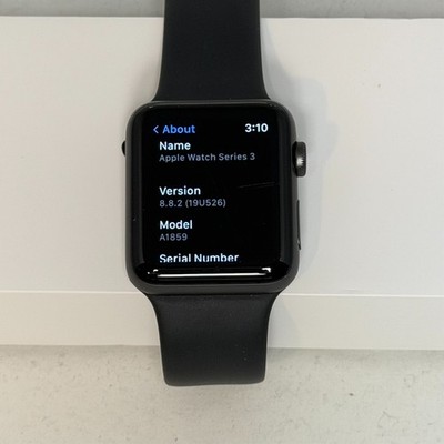 Apple Watch Series 3 42mm Black Sport Band - Model A1859 100
