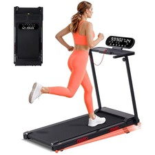 Portable Electric Treadmill with Incline, 3.5HP - 400LBS