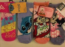 4 Pairs Equalizer Accessories Kids Soft Fuzzy Crew Socks Shoe Size 9-2.5