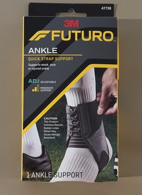 3M FUTURO Quick Strap Ankle Support 47736   Moderate   Adjustable 7.5''-11'' New