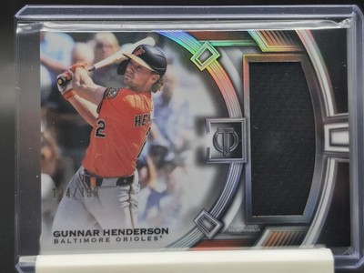 2026 Topps Tribute Gunnar Henderson Jumbo Game Used Relic 124/199 Orioles